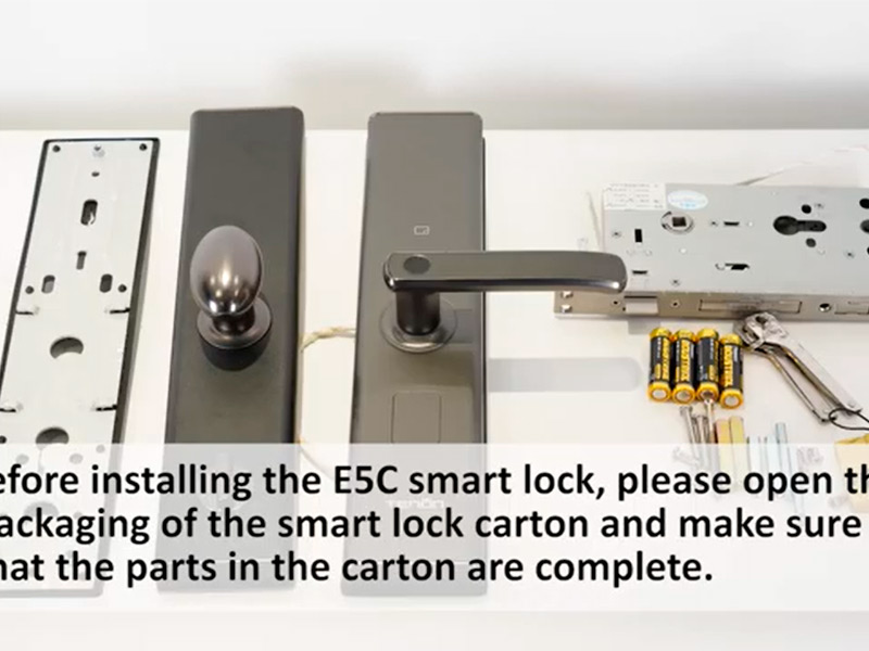 SmarTech E5C Smart Lock Installation Procedures
