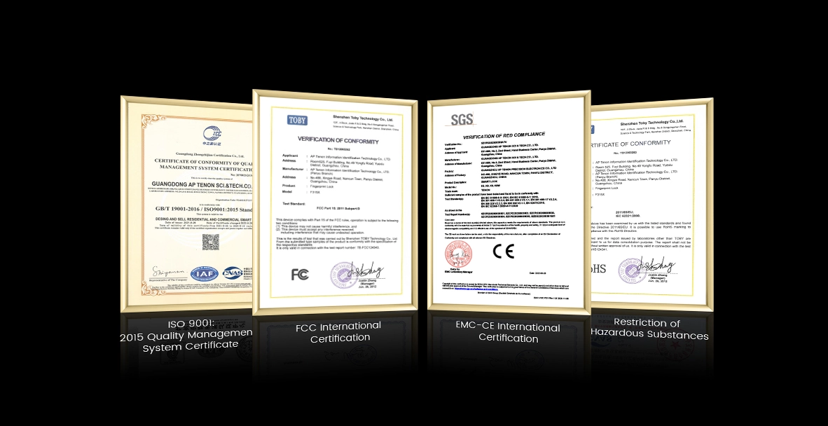 Certification of Smartech Locks