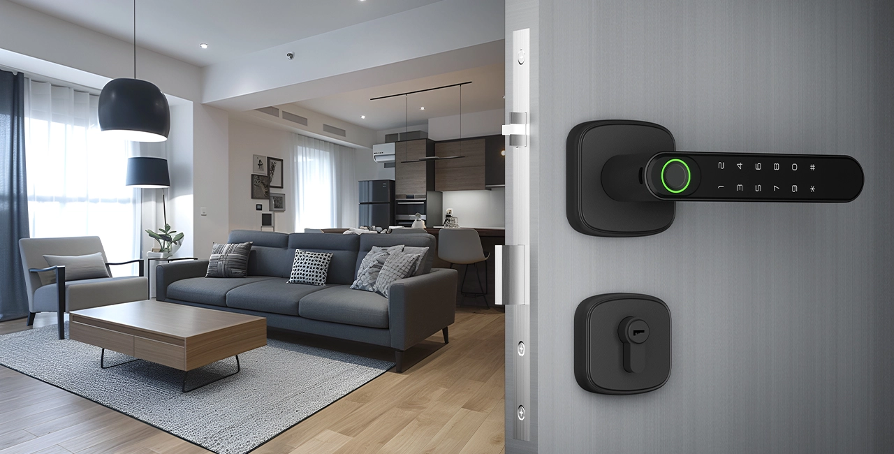 SMARTECH K2 plus Indoor Smart Tuya Bluetooth Mobile App Lever Door Lock